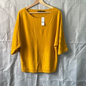 NWT NY&Co Mustard top